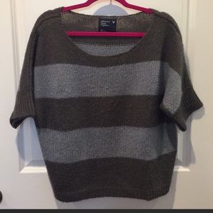 Blue and gray sweater